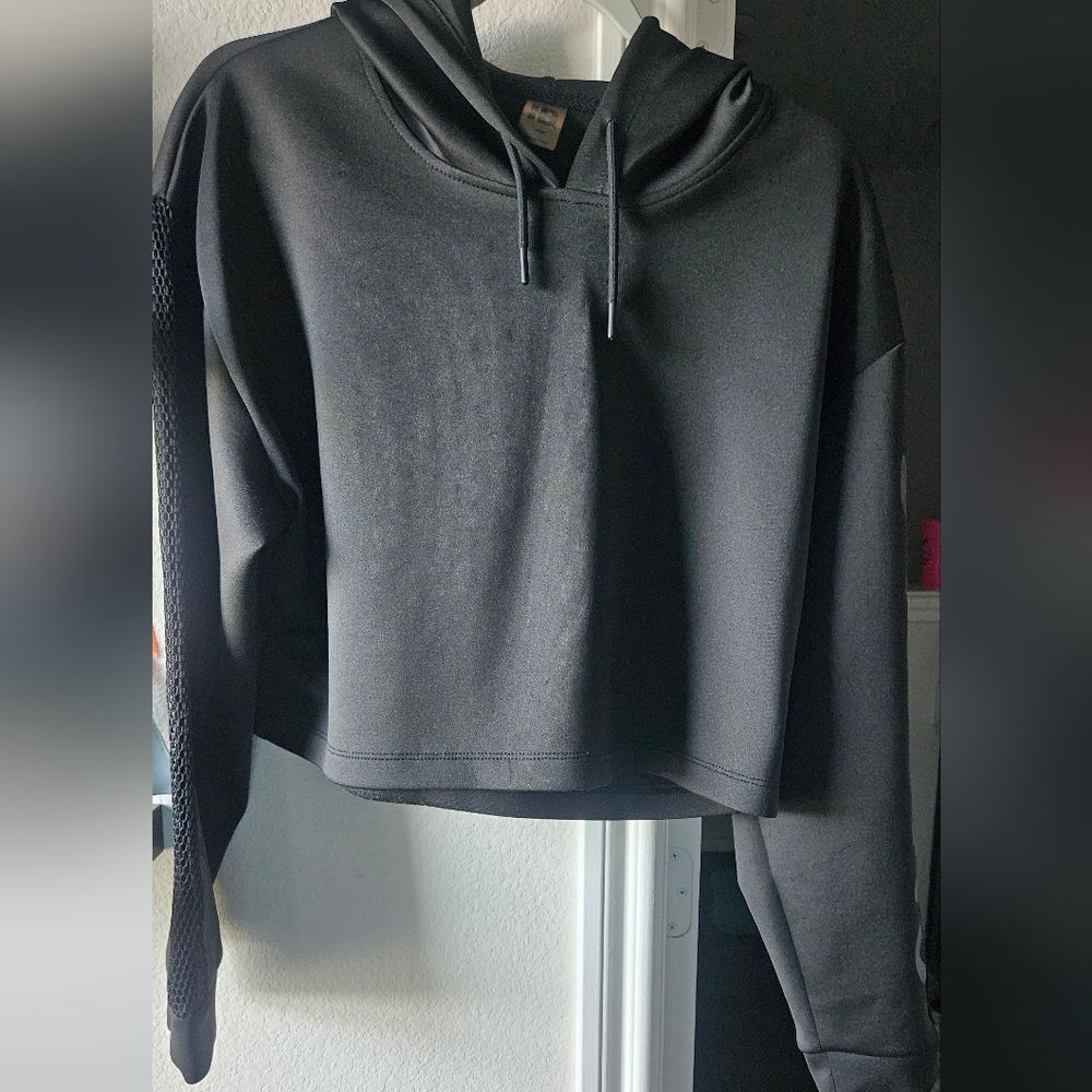 Black Hoodie with Drawstrings